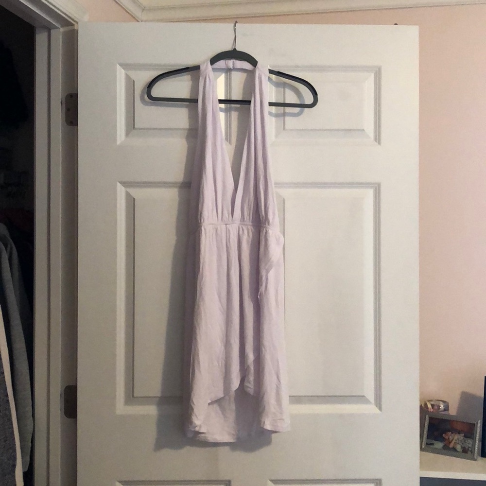 Halter White Dress